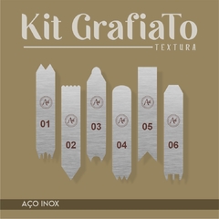 Kit GrafiaTo - Textura - AÇO INOX