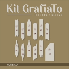 Kit GrafiaTo + Suporte Organizador - 12 Peças - ACRÍLICO - comprar online