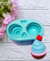 Molde de Silicone Cupcake fofo