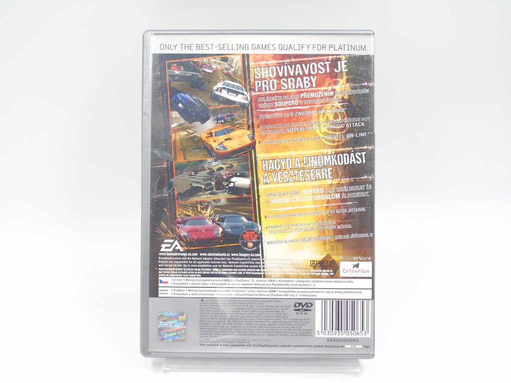 JOGO PS2 BURNOUT REVENGE - USADO