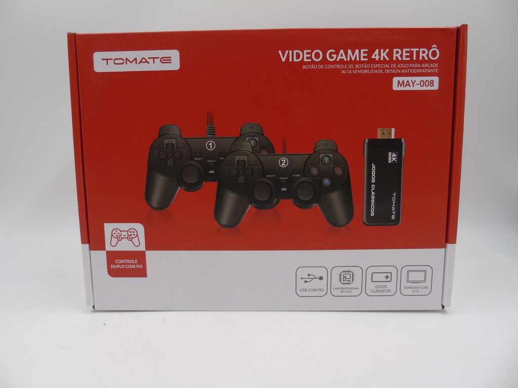 CONSOLE - GAME STICK COM 3500 JOGOS (CONTROLES COM FIO)