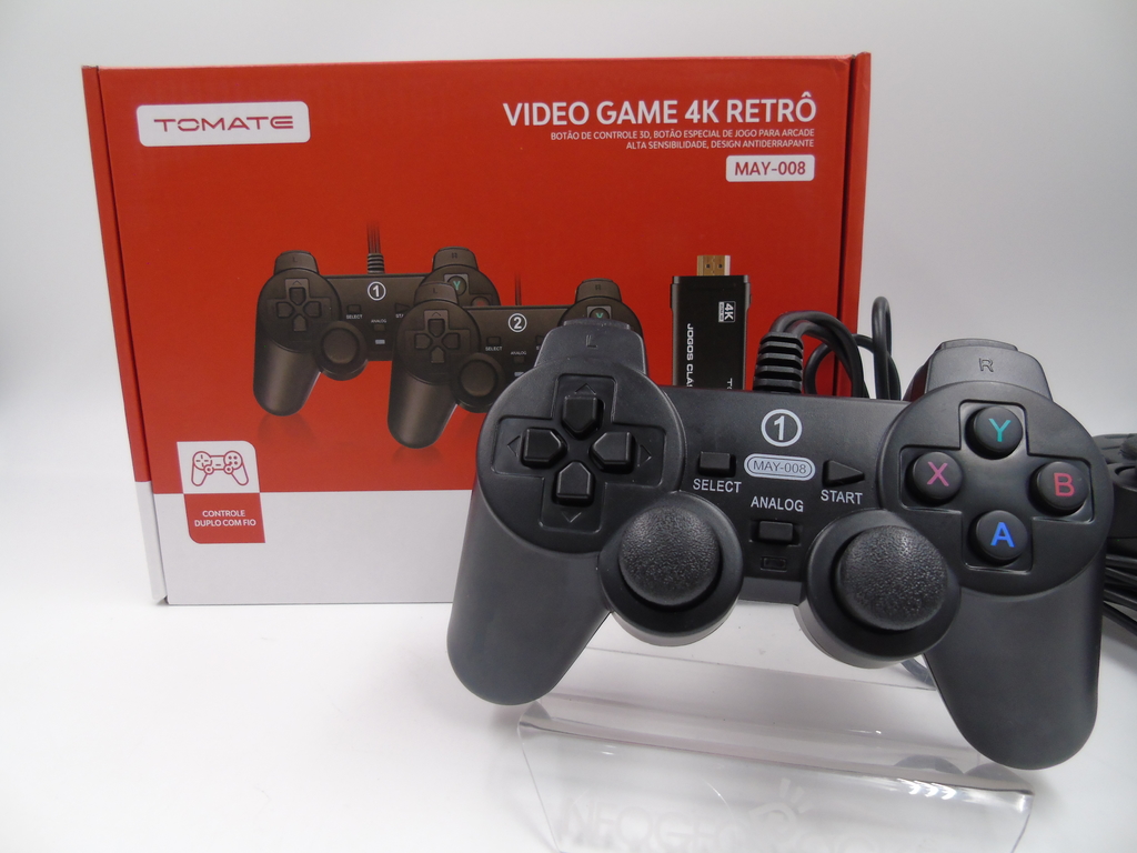 CONSOLE - GAME STICK COM 3500 JOGOS (CONTROLES COM FIO)