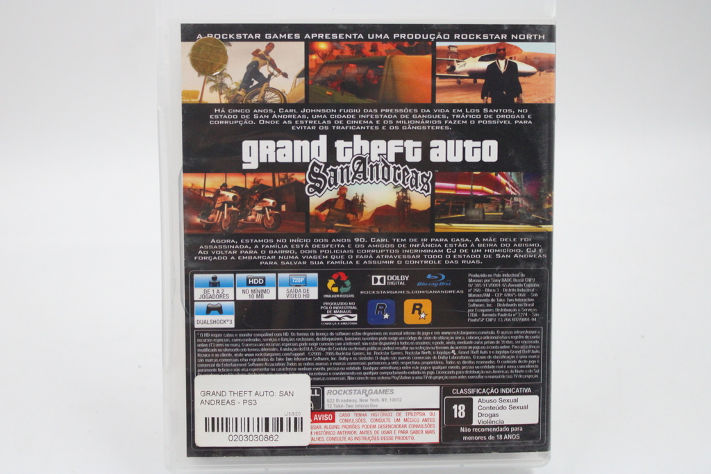 Gta San Andreas Hd Grand Theft Auto Jogos Ps3 Psn