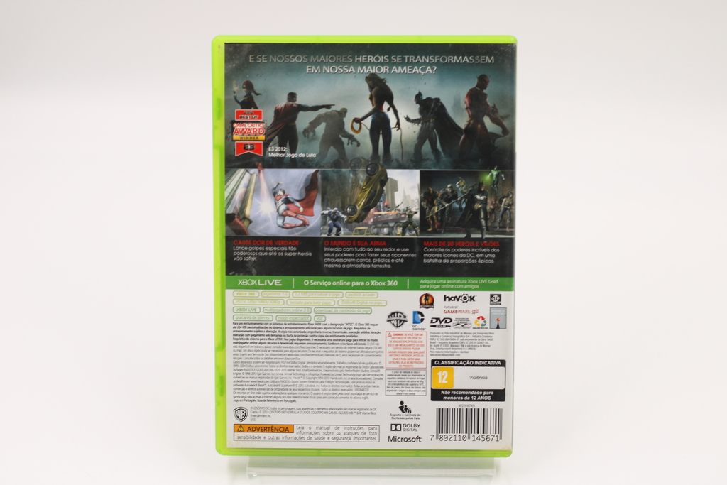Jogo De Luta Liga Da Justiça Xbox 360 Original Injustice