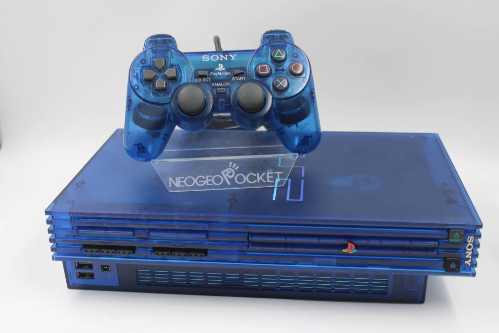 CONSOLE - PLAYSTATION 2 FAT OCEAN BLUE (JP VER.) (1)