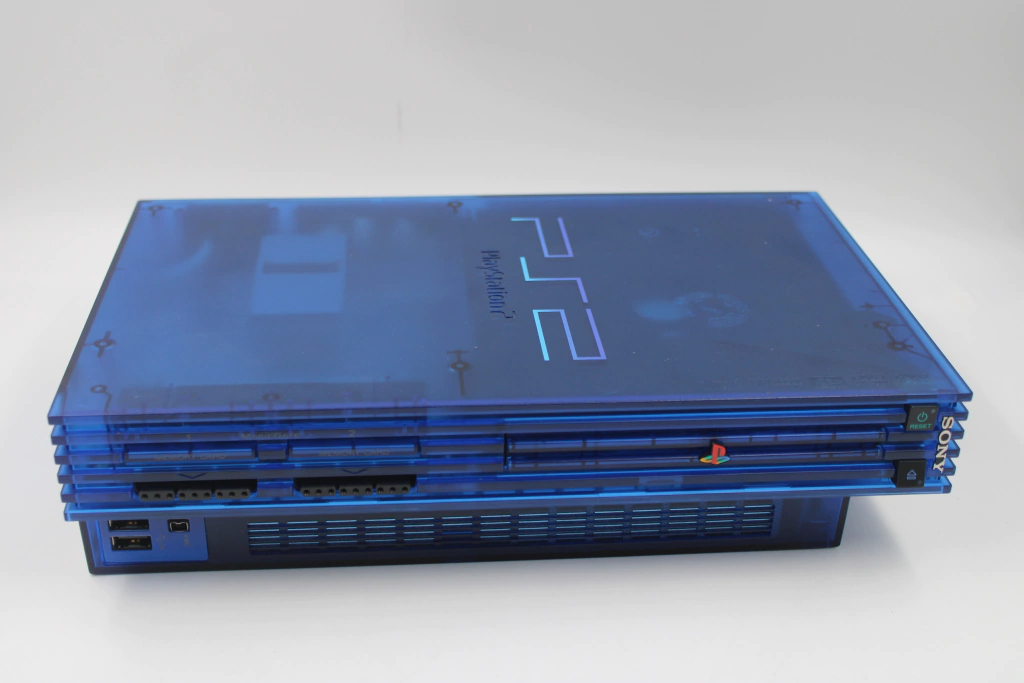 CONSOLE - PLAYSTATION 2 FAT OCEAN BLUE (JP VER.) (1)