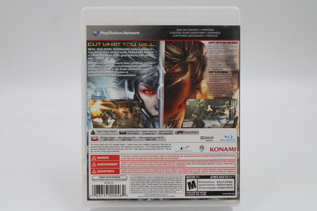 Metal Gear Rising Revengeance - Jogo PS3 Mídia Física - Sony - Outros Games  - Magazine Luiza