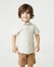 Camisa Infantil para Menino em Tricoline com Botões