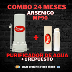 COMBO 24 MESES ARSENICO- Purificador de Agua MP90 + 1 FILTRO DE REPUESTO - comprar online