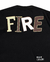 Camiseta Fire - Random Letters Preto - comprar online