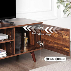 Mueble Para Tv De Madera Color Marrón Con 2 Estantes. - Danielle's Store