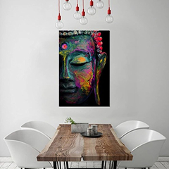 Sunfrower Art - Lienzo Decorativo Para Pared, Diseño De Buda - comprar online