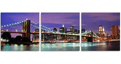 Tutubeer 3 Pinturas Al Óleo Sobre Lienzo Nueva York - comprar online