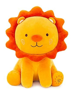 Peluche Con Diseño De León, Color Amarillo-naranja, 14.0in