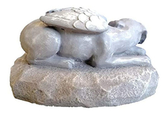 Imagen de Decorativo Marker Stone Con Alas De Ángel Emplumadas