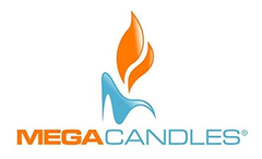 Mega Candles Vela Redonda, Sin Perfume, Color Plateado en internet