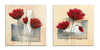 Cuadro Decorativo Con 2 Paneles Florales Con Pintura Oleo