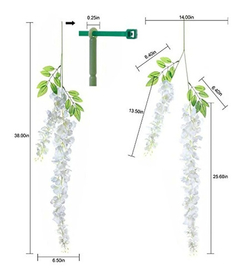 Guirnaldas De Flores Artificiales De Seda Para Decoración - comprar online