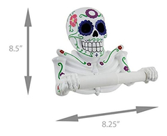 Soporte Para Papel De Baño Con Diseño De Calavera De Azúcar. - Danielle's Store