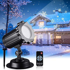 Proyector De Luz Led Con Diseño De Copo De Nieve