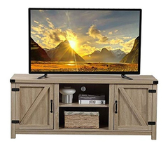 Mueble Para Tv De Madera Con 2 Armarios,color Marrón Claro. - comprar online