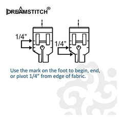 Dreamstitch Sa125 - Prensatelas De Patchwork Para Máquina - Danielle's Store