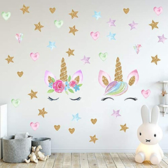 Calcomanías De Pared De Unicornio Decoración De Pegatina - tienda online