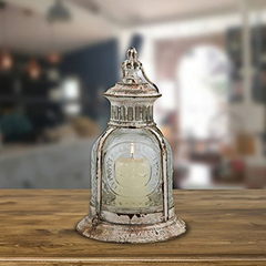 Farol Decorativo De Vela Antigua -stonebria - - tienda online