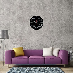 Timelike Math Clock Reloj De Pared Único Reloj De Ecuación - tienda online