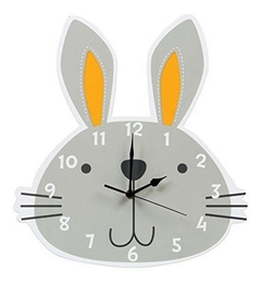 Reloj De Pared Trend Lab Bunny, Gris