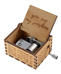 Cajas De Música De Madera Con Texto Huntmic