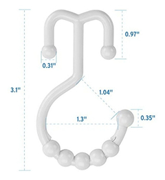 Amazer - Juego De 12 Ganchos Para Cortina De Ducha en internet