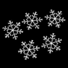 Fenical 5pcs Rhinestone Copo De Nieve Adornos De Navidad - comprar online