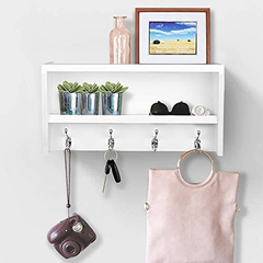 Ahdecor - Estante Flotante De Pared Con Ganchos Para Abrigos - comprar online