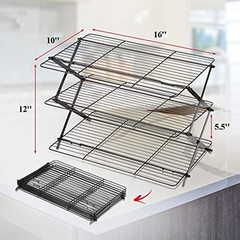 Estante De Refrigeración Plegable De 3 Niveles Extensible - tienda online