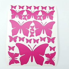 Calcomanías: Pared De La Mariposa Decals- Morado, Rosa en internet