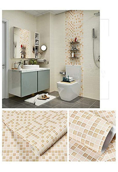 Papel De Contacto De Mosaico Autoadhesivo Extraíble Grueso - Danielle's Store