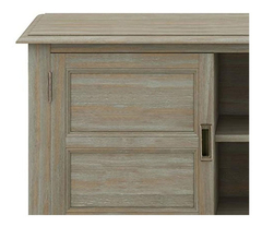 Mueble Para Tv Con Estantes De Madera Color Gris. - Danielle's Store