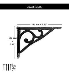 Ziolte Juego De 2 Soportes De Estante De Pared De Hierro Fun - Danielle's Store