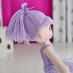 Muñeco Bailarina De 17'' Para Niñas De Ballet (morado) - Danielle's Store