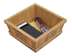 Caja De Madera Vintage Con Bandeja - tienda online