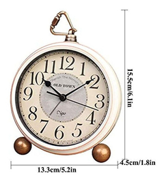 Reloj De Mesa Silencioso, 5,2 Pulgadas, Retro, Vintage - tienda online