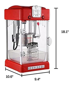 Máquina De Palomitas De Maíz. Rinde 2-1/2 Oz. Estilo Retro. - comprar online