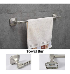 Juego De Accesorios Para Baño (4 Piezas, Acero Inoxidable) - comprar online