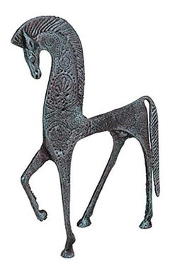 Diseño Toscano Ironwork Griego Caballo Espartano Estatua en internet