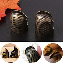 4 Dedal De Costura De Metal, Cobre, Protector De Dedos - tienda online