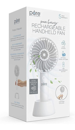 Ventilador Portable Pure Enrichment, Recargable Con Usb - comprar online