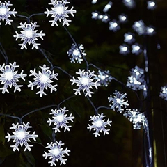 Cadena De Luces Led Con Forma De Copo De Nieve