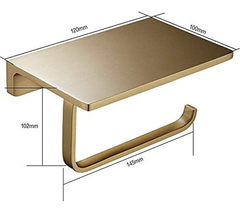 Bathsir - Soporte De Papel Higiénico De Acero Inoxidable