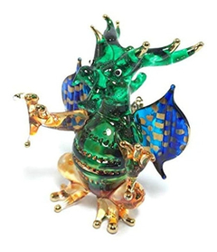 Mini Dragón De Cristal Soplado A Mano Con Diseño De Dragón - comprar online